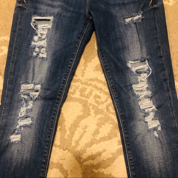 Express Distressed Jeggings 💙 - Picture 3 of 7